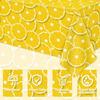 4 Pack Lemon Tablecloth Lemons Summer Party Tablecover Rectangle Table Cover 51 x 86 " Yellow Lemonade Disposable for Lemon Theme Birthday Party