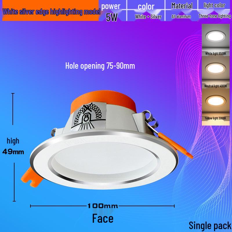 Foshan Recessed Ceiling Light: Living Room Downlight/Spotlight for Aisles and False Ceilings.