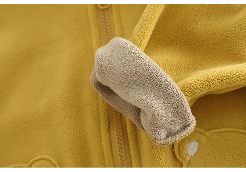 2025 Spring/Autumn Baby Cartoon Double-Sided Fleece Hooded Jacket for Boys & Girls