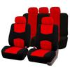 Car Seat Cover Decorative Seat Cushion Cover, 5 Seats, Black and Red