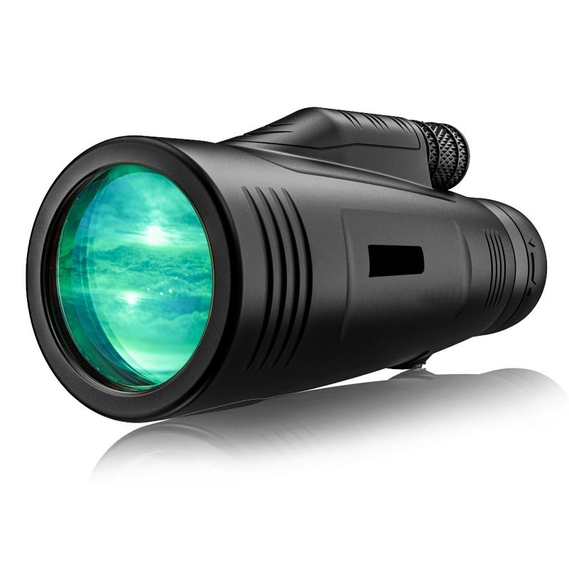 Monocular Telescope - 12x50 High Power Prism Monocular with Hand Strap for Bird Watching Camping Wildlife Secenery
