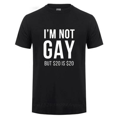 Nie som gay, ale 20 je 20, vtipné tričko pre mužov, bisexuálov, lesbičiek, LGBT, gayov, pride, narodeniny, darčeky, bavlnené tričko