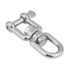 Heavy Duty 304 Stainless Steel Swivel Ring Snap Rolling Shackle Device
