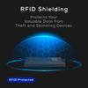 Portfel FANTOM X do wachlarzowania kart, Aluminiowy etui na karty RFID, Włókno węglowe, Bardzo cienki, Mieści 4-7 kart, Minimalistyczny aluminiowy portfel do wachlarzowania kart, Fantom