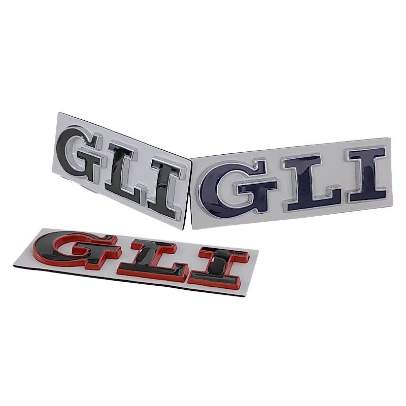 2026 Hot For VOLKSWAGEN VW 3D Metal Logo GLI Emblem Letters Badge Car Rear Trunk Sticker for Volkswagen VW Golf Bora Jetta MK4 M
