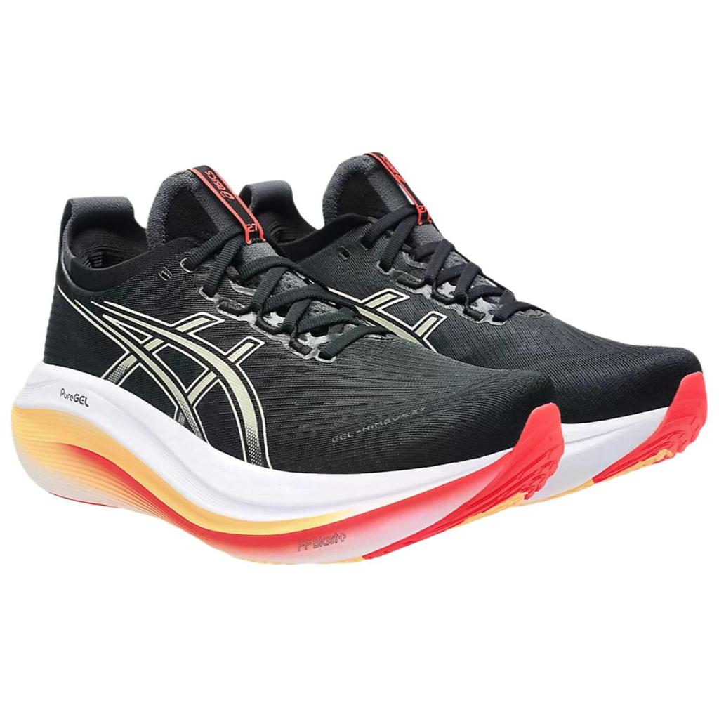 Asics Gel-Nimbus 27 Comfortable Soft Cushioning Breathable Supportive Lightweight Running Shoes Unisex Sneakers Black 1011B956-005