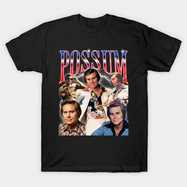 Asian Size Cotton Unisex Tshirt Print T-shirt George Jones Possum Old School Thunder T-shirt No-Cut Print Regular Fit