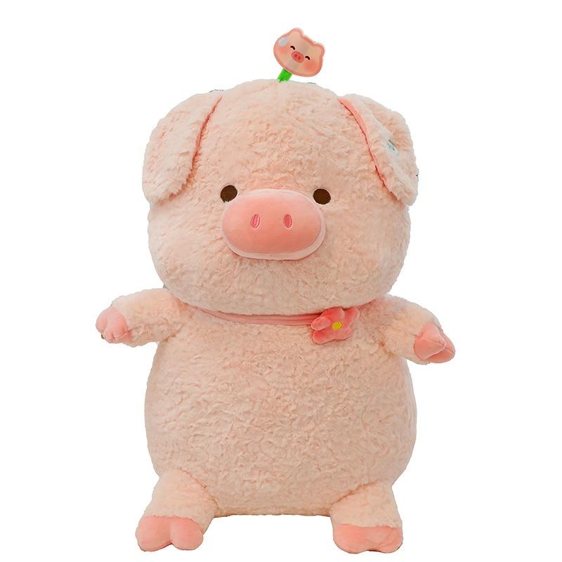 Cute Pu Pig Plush Toy Adorable Stuffed Pig Doll For Girls Soft And Huggable Animal Toy