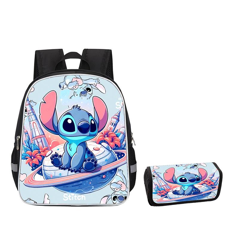 Stitch Peripheral Anime Backpack Men'S And Women'S School Bags