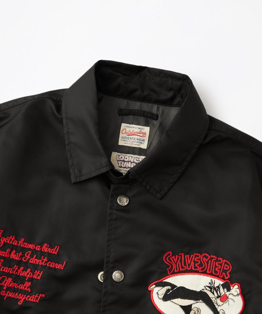 Outstanding [Looney Tunes] Wappen Coach Jacket_Black
