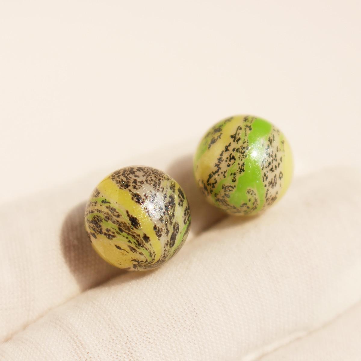 

Художественная тушь, рисунок, размазанные шариковые серьги-гвоздики, универсальные, Guofeng, новые китайские перламутровые серьги 941