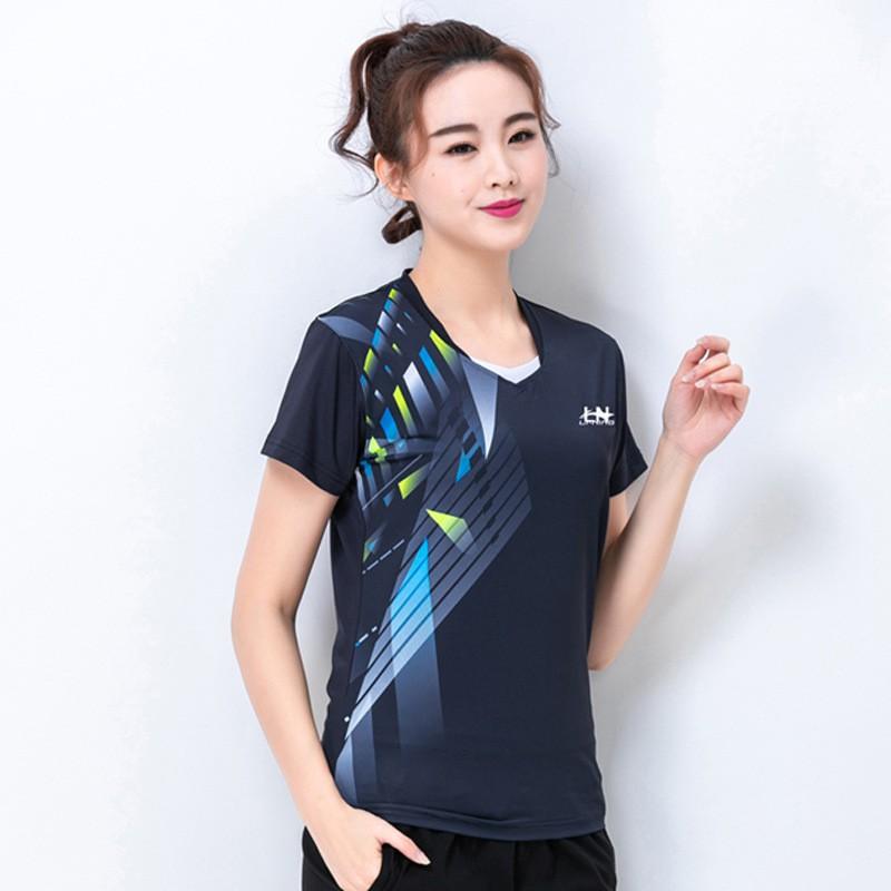 Unisex Badminton Shirt Men Women Sport Training Competition Top Quick-Dry Blend Fall Winter Wear