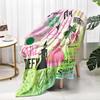 Witch Green Pink Flannel Blanket Flannel Blanket Four Seasons Warm Comfortable Soft Blanket