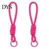 High Elasticity Rope Strap 2Pcs Braided Pendant Lightweight High-Elastic Keychain Holder with Soft Touch Wrist Reinforced Knot Design Macaron