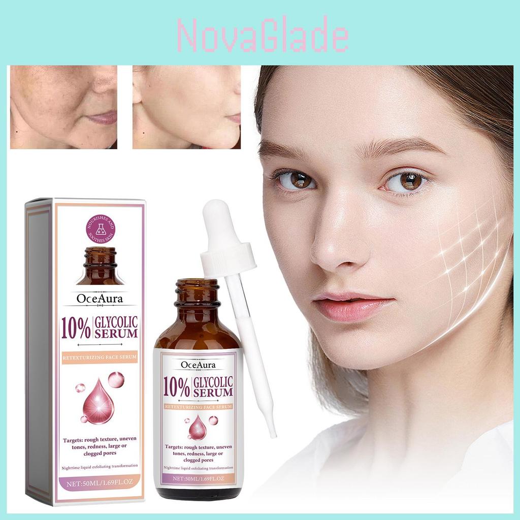 Oceaura 50ml Glycolic Acid Repair Essence For Sensitive Skin Smooth Radiant Complexion