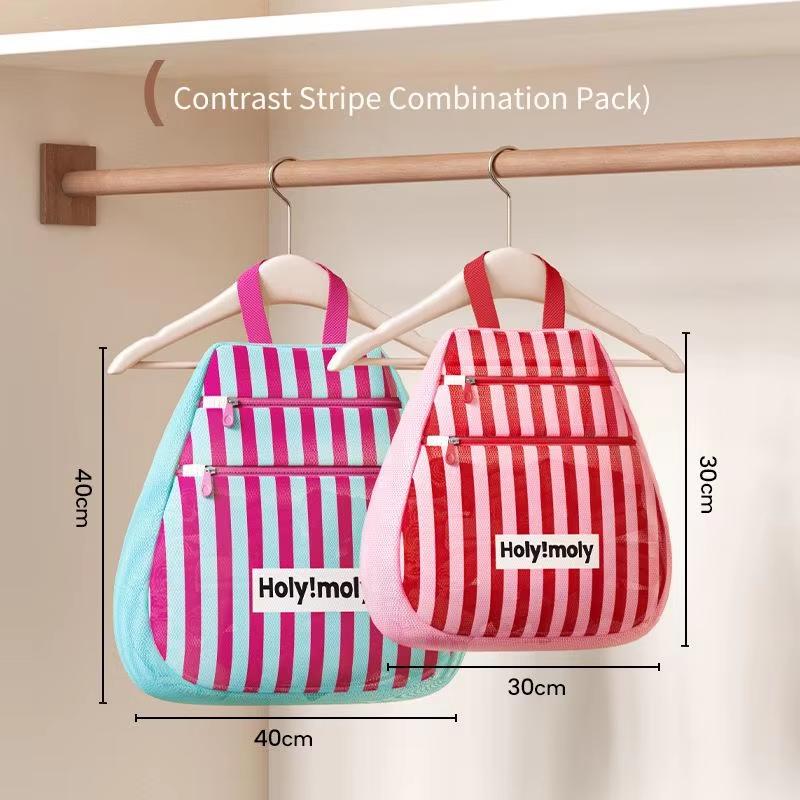 1/2pc Sock Storage Device Dormitory Wardrobe Hanging Mesh Pocket for Underwear and Bras Garment Bag Behind the Door Multipurpose