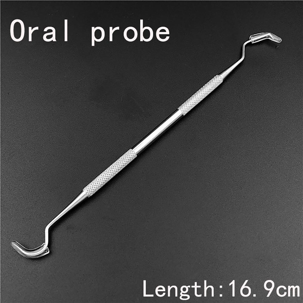 3Pcs Stainless Steel Dental Tools Kit Teeth Whitening Dentist Pick Scaler Mouth Mirror Lab Tools