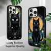 Tarot Mystery Totem Cat Phone Case For iPhone 16 15 14 13 12 11 Pro Xs Max Mini Plus Celulares Hard Funda