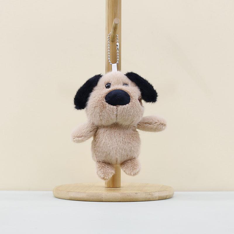 Cute Plush Dog Keychain Soft Toy Charming Cartoon Dog Accessory For Bags