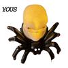 Eco-friendly Spider Band Halloween Wristband, LED Light Up Bracelets, Spooky Skull Eyeball 3D Pumpkin Wrist Bands for Party Supplies