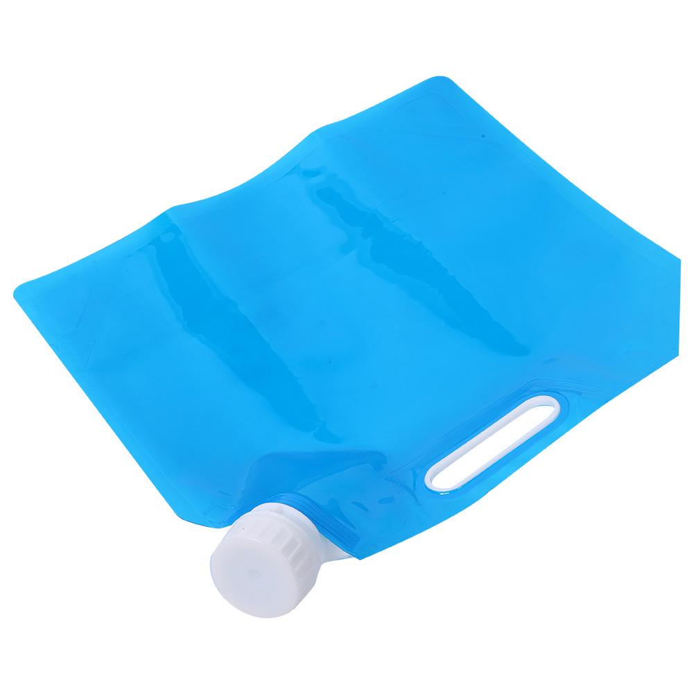 3L Portable Camping Hiking Folding Water Storage Lifting Bag for Survival Outdoor Travel Blue