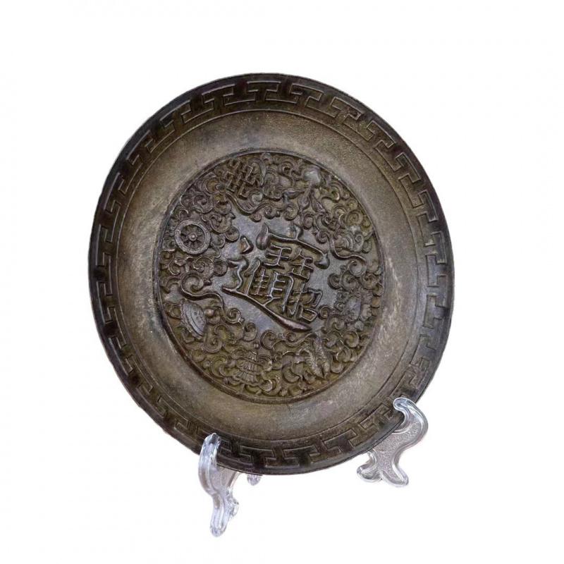 Sandalwood Burner for Home Use, Alloy Eight Treasures Three-legged Offering Plate, Holder, Incense Tray,