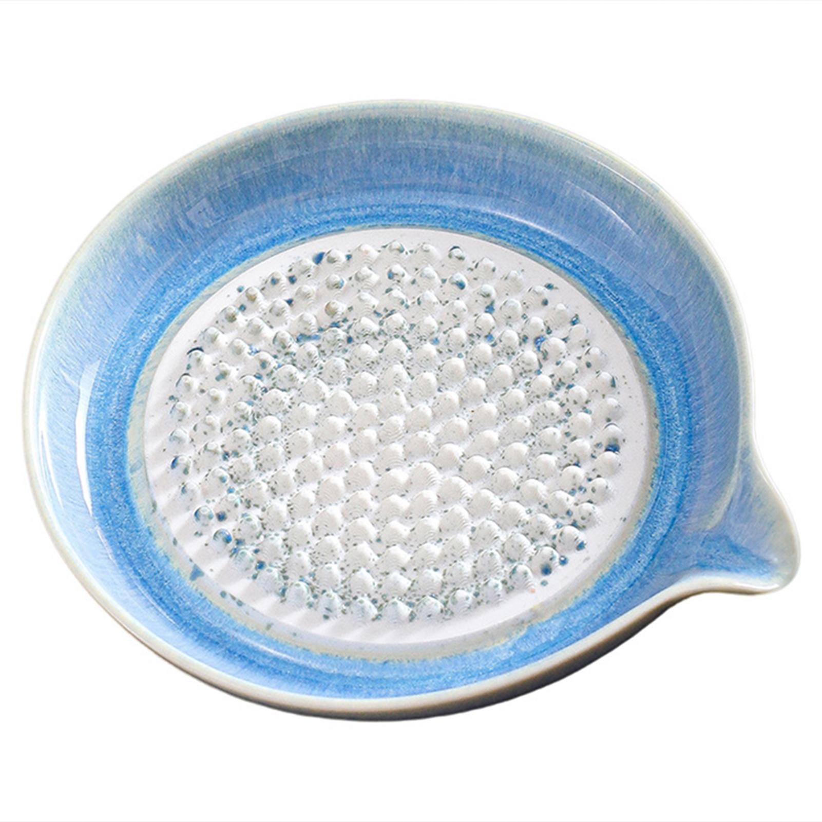 Ceramic Garlic Ginger Grater Food-Grade Health Ceramic For Vegetables синий