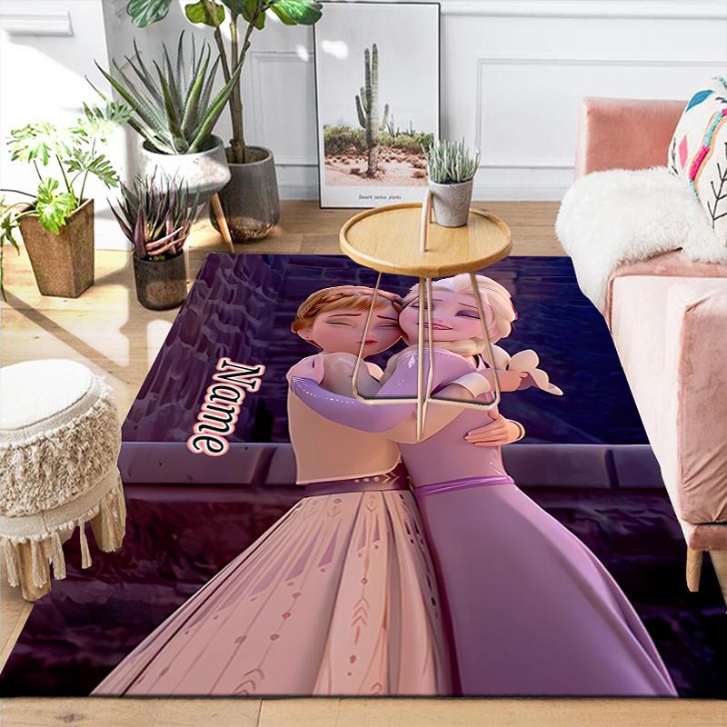 Custom 1Pc Elsa'S Winter Fantasy Rug Office Carpet Indoor Outdoor Entrance Doormat Nonslip Soft And Comfortable Living Room D91665