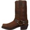 Fashion Luxury Retro Men's Cowboy Boots Mid Calf Western Boots New Buckle Strap Knight Boots Pu Leather Slip on Men Boot Plus Size 38-48