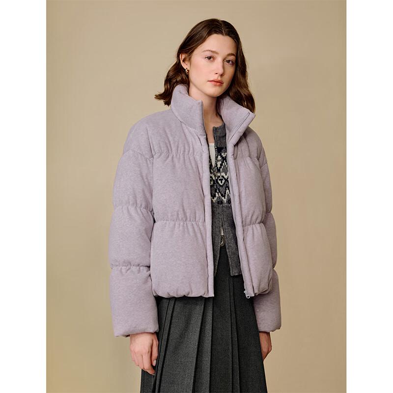 INMAN Ke Lu Li Women's Cropped Knit Puffer Jacket