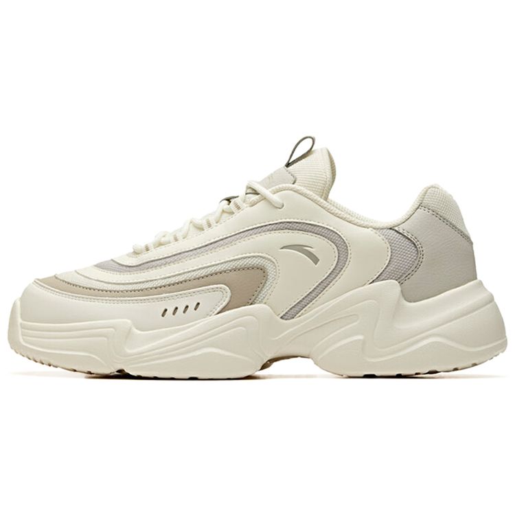 

Anta Leather Fashion Trend Shock Absorption Non-Slip Lightweight Low-Top Sports Casual Shoes Women Sneakers White Gray 111948823R-4 43