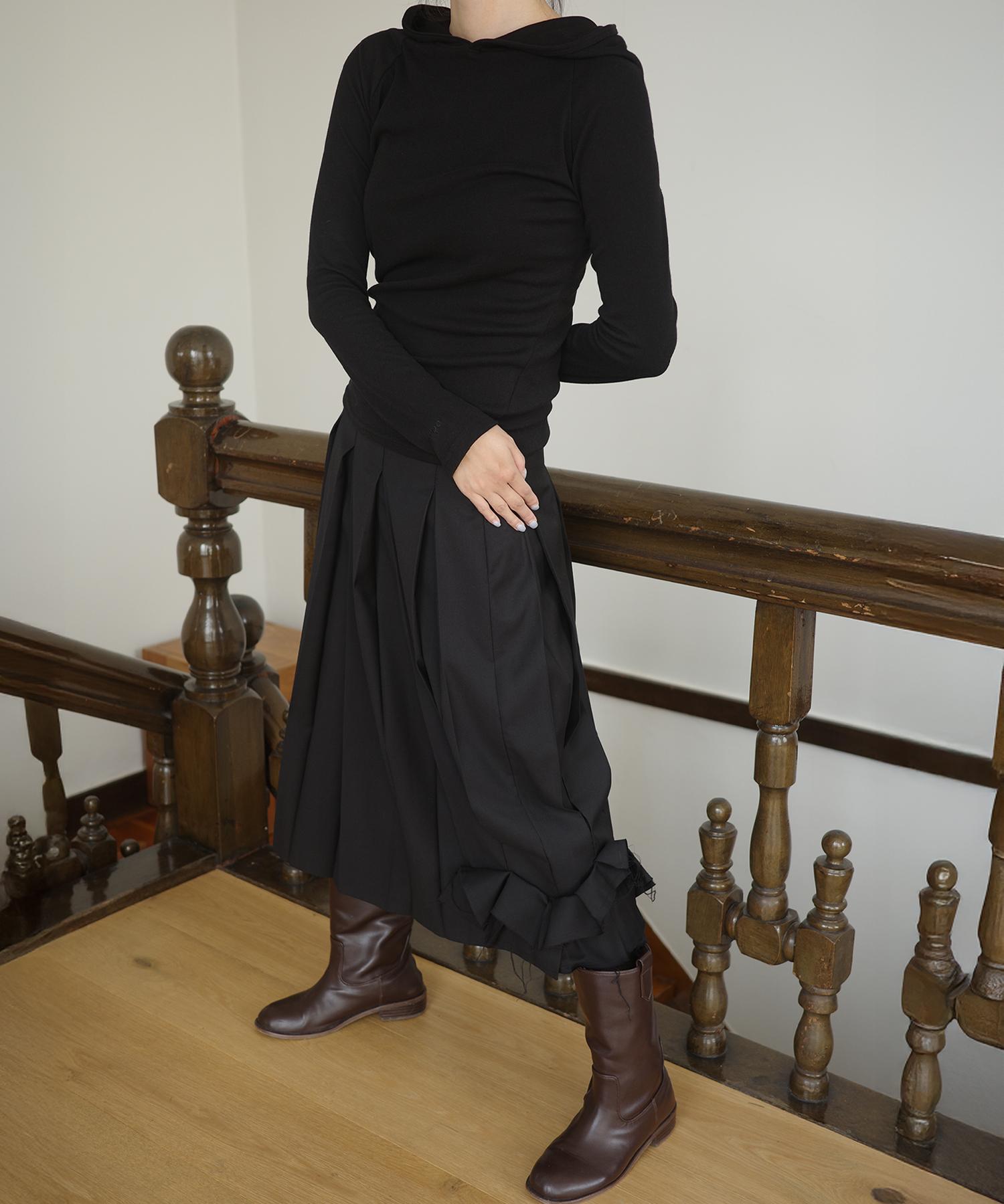 Iseo I Diagonal Jersey Top Black