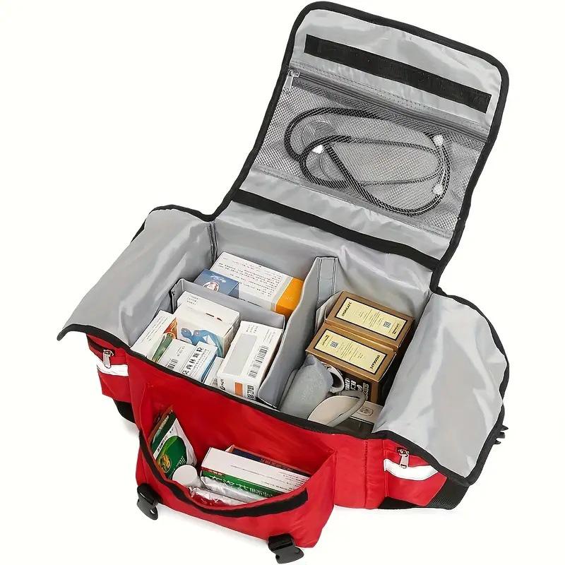 Outdoor First Aid Crossbody Bag - Large Capacity Emergency Kit