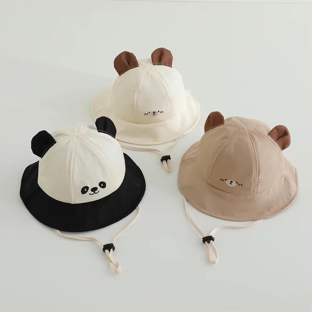 

Cotton Baby Sun Hat Wide Brim Beach Cap High Quality Bucket Hat Boys Girls 04