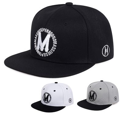 New Men's Fashion M Letter Circular Mark Hip Hop Hat Outdoor Sports Duck Tongue Hat Embroidered  Women's Baseball Sun Hat