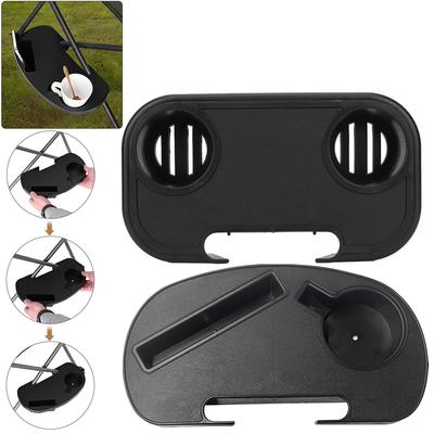 Chair Cup Holder with Mobile Phone Slot Recliner Side Table Multifunction Clip  Chair Table Portable for Lawn Patio Pool