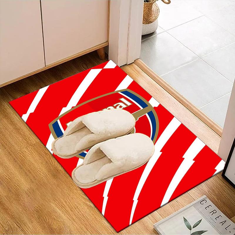 Arsenal Football Club Wappen Aufdruck Büro Teppich Stuhl Kissen Eingangsbereich Teppich, Teppiche für Wohnzimmer, Schlafzimmer Weihnachtsgeschenke