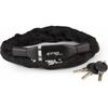 Řetězový zámek Crops 6mm x 1100mm s důlkem K4-66 CP-K4-66-01 (Černá)
