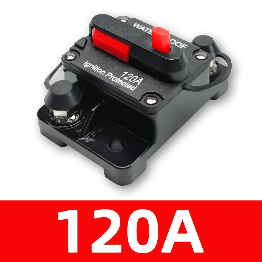 PINMOAP Car Audio Power Fuse Holder Circuit Breaker Car RV Yacht Circuit Breaker Recoverable Breaker Switch 30A-300A 12V-48V DC Fuses4