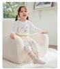 Weibeilu Girls' Cotton Long Sleeve & Pants Set - Spring/Autumn Two-Piece Base Layer.