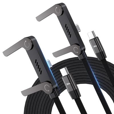 Charging Cable with Stand, 2 X 240W Fast Charging Type-C To Type-C Data Cables