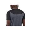 On Color Block High Performance Running Sports Crew Neck Short Sleeve T-Shirt Men Tops Black Dark-Gray 102.00289