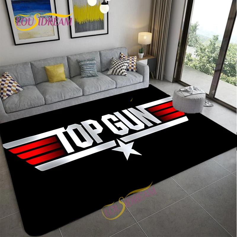 Top Gun Umělecký Vzor Loga Koberec Filmový Prvek Dekorační Koberce Moderní Domov Obývací Pokoj Podlahové Rohože Koberce do ložnice Koupelna