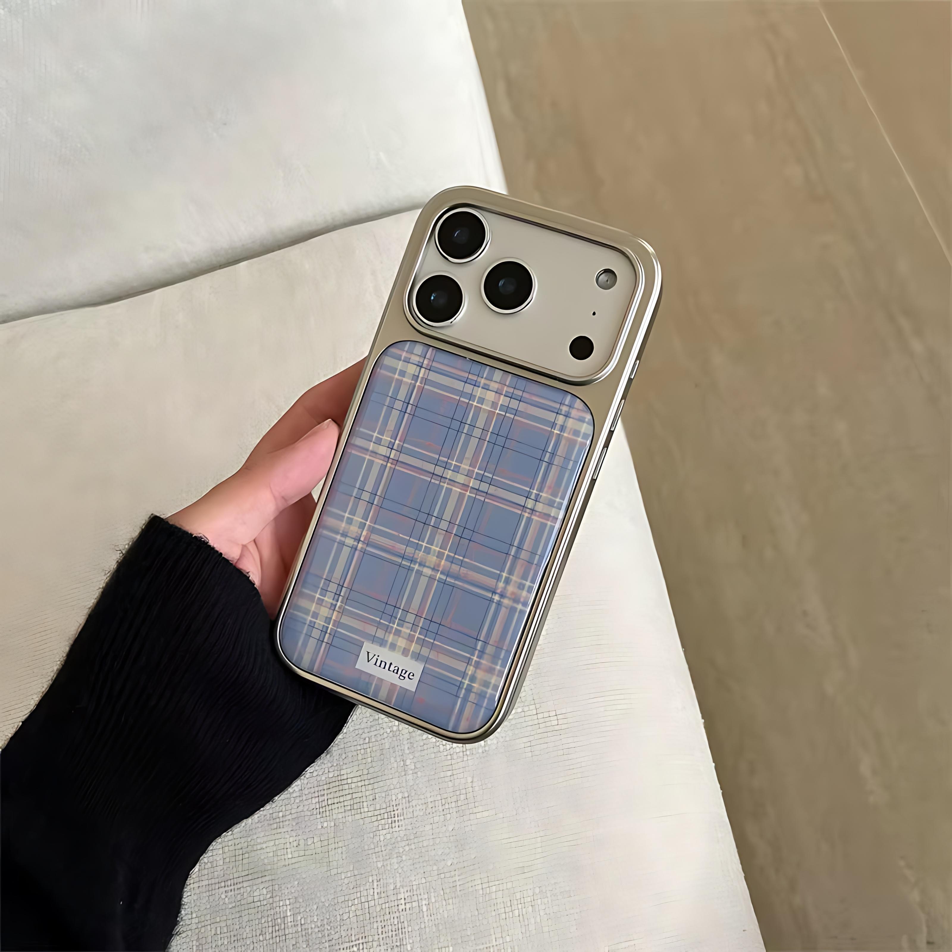 

Корейский минималистичный чехол для телефона с сетчатым узором для iPhone 17 16e 16 15 14 13 12 11 Air Pro Max X XR XSMAX 8 7 Plus Роскошная прозрачная накладка iPhone 11