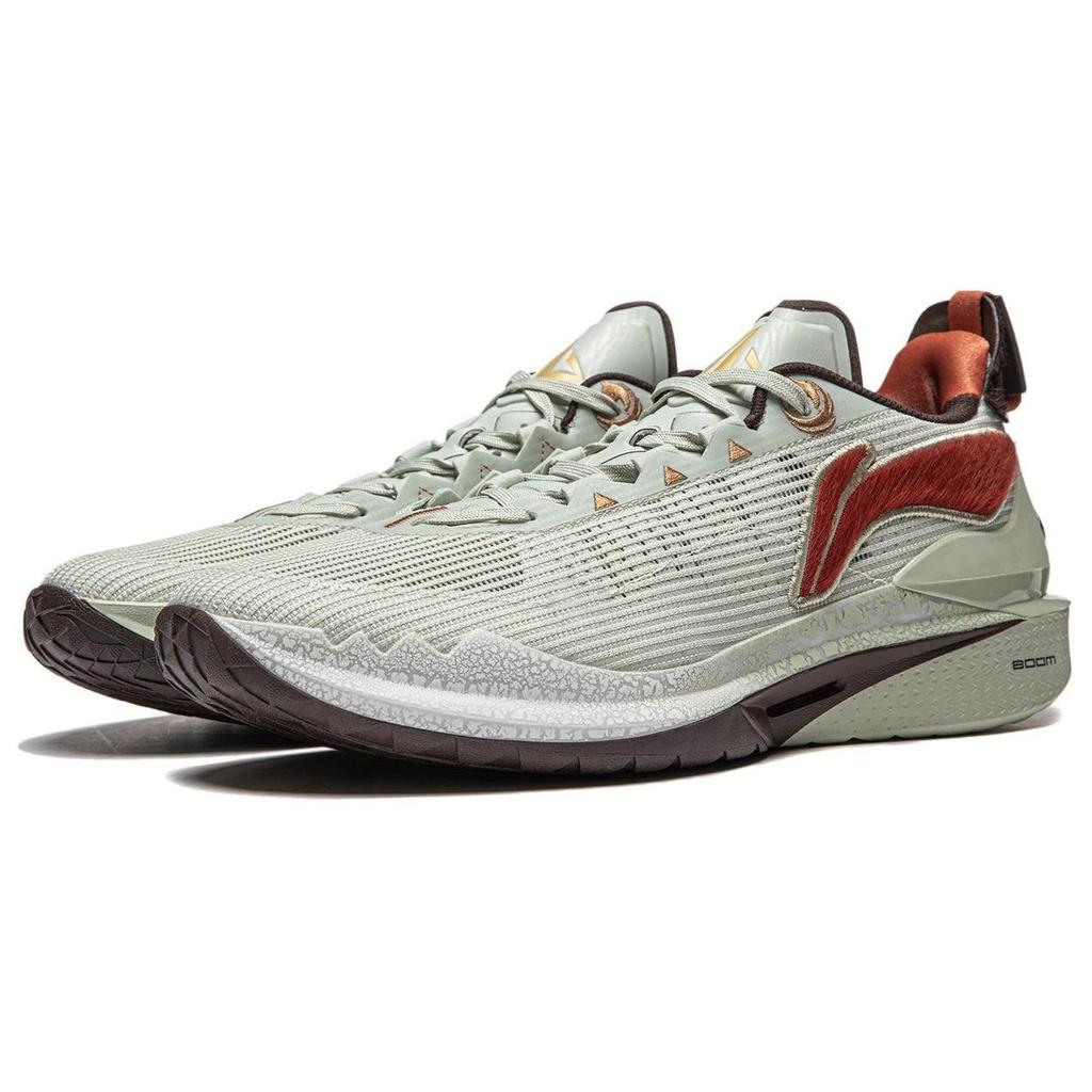 Li Ning Jimmy Butler 2 Cushioning Low Top Basketball Shoes Men Sneakers Gray Red ABAT081-8
