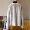 New Imitation Velvet Mink Fur Women's Coat V-neck Versatile Fashion Mink Coat Short