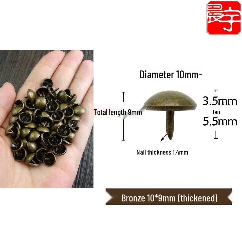 Antique-style Round Head Sofa Decoration Nails, Retro Pushpins, Thickened and Smooth Foam Nails, Furniture Hardware.