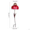 Bird Feeder Hummingbird Nut Flower Garden Stake for Patio Deck Courtyard