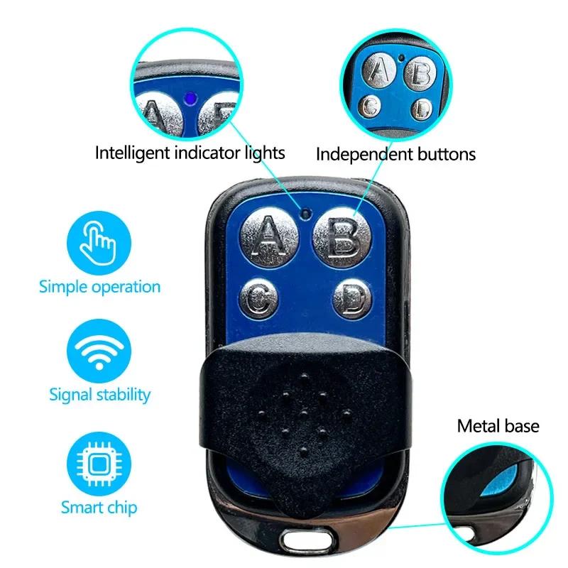 RF 433MHz Wireless Switch 16A Relay Receiver 2-Way Control 4Keys Wireless Remote Control Switch for Fan Curtain Garage Door