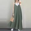 2024 Women's Casual V-Neck Backless Long Sleeveless Party Dress